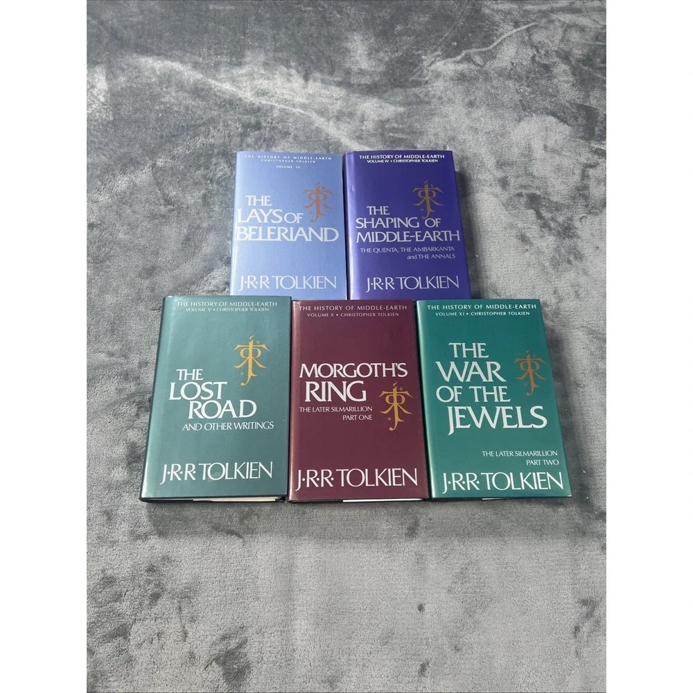 J. R. R. Tolkien The Lost Road Middle-Earth Lost Tales Book Lot of 5‎ HC/PB DJ